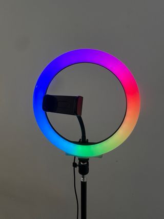 Aro de luz LED 26cm con trípode