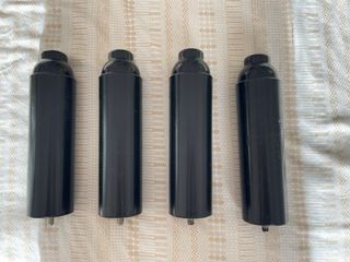 Somier tapizado de tela con patas