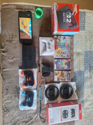 Nintendo Switch 2 + Accesorios + Videojuegos.