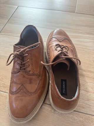 Zapatos Blucher Hombre Marrones