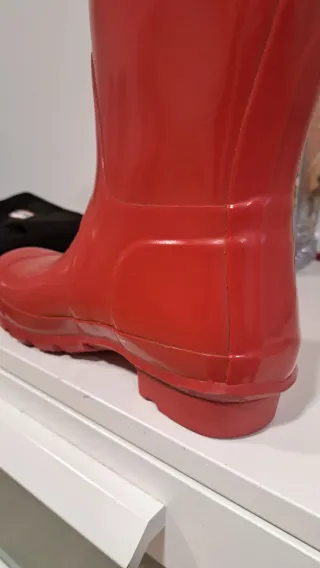Botas de agua Hunter altas rojas