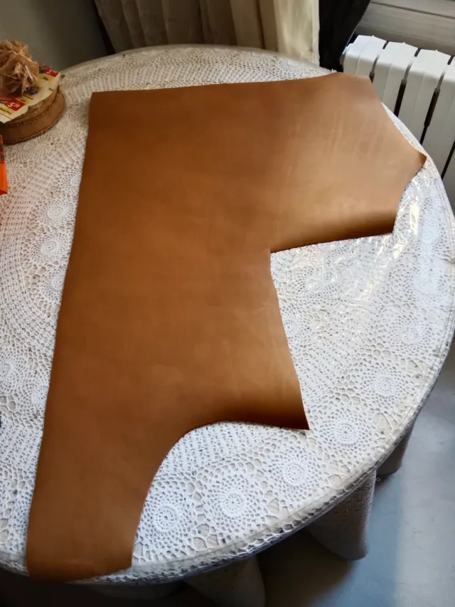 Rimanenza di pelle marrone chiaro