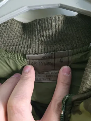 Chaqueta Bomber Militar Camuflaje