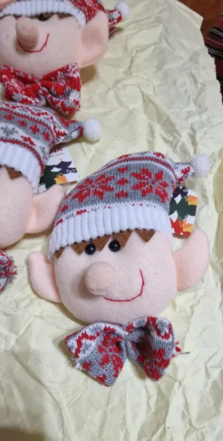 Set 6 Decorazioni Albero Natale Elfo 17x13cm