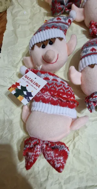 Set 6 Decorazioni Albero Natale Elfo 17x13cm