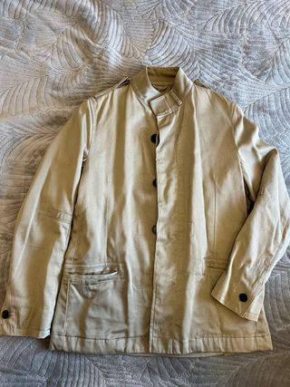 Zara Chaquetón Beige Hombre