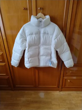 Chaqueta Columbia Puffect II Mujer Talla M Blanca