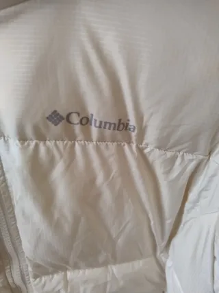 Chaqueta Columbia Puffect II Mujer Talla M Blanca
