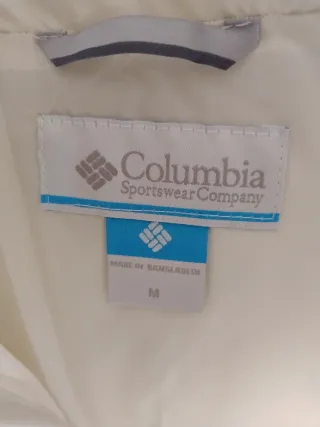 Chaqueta Columbia Puffect II Mujer Talla M Blanca