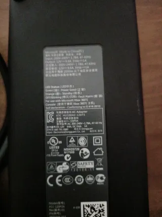 Fuente Alimentación Xbox 360 E