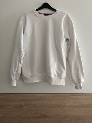 Sudadera blanca básica Talla S
