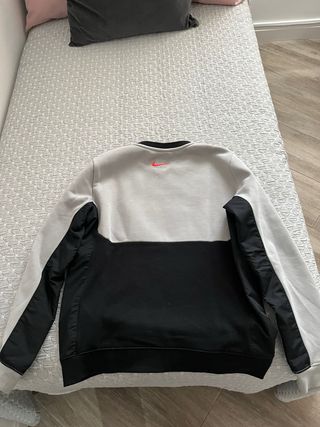 Sudadera Nike Air Niño Gris y Negro