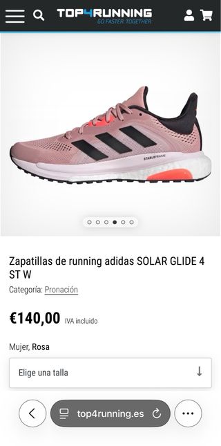 Adidas Solar Glide ST W Gris Rosa
