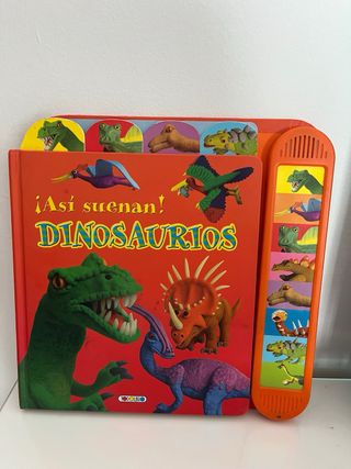Lote libro ¡Así suenan! Dinosaurios y figuras