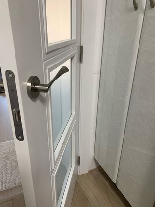 Puerta madera lacada blanco Venta persona,2,03X71