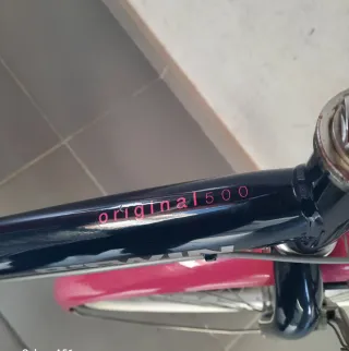 Bicicleta BTWIN azul y rosa