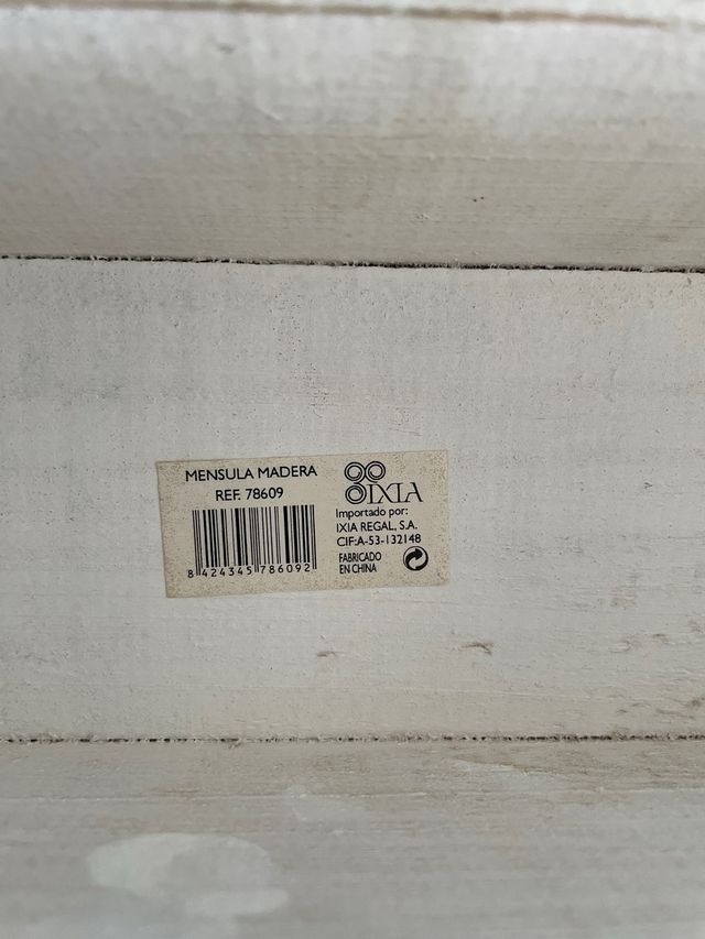 Scaffale in legno vintage beige/marrone