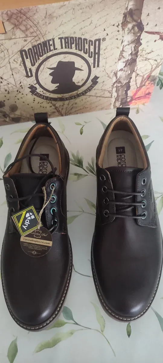 Zapatos de piel Coronel Tapiocca marrones