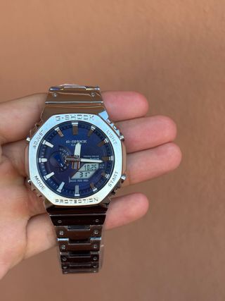Casio G-Shock Azul y Plateado