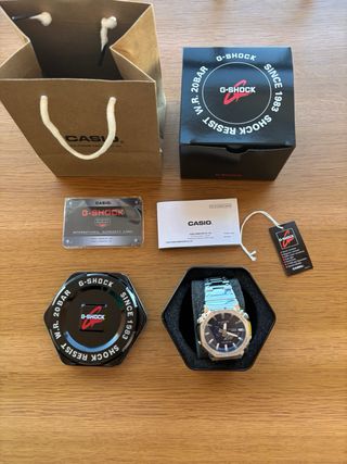 Casio G-Shock Azul y Plateado