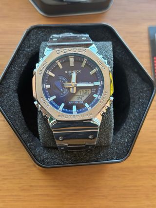 Casio G-Shock Azul y Plateado
