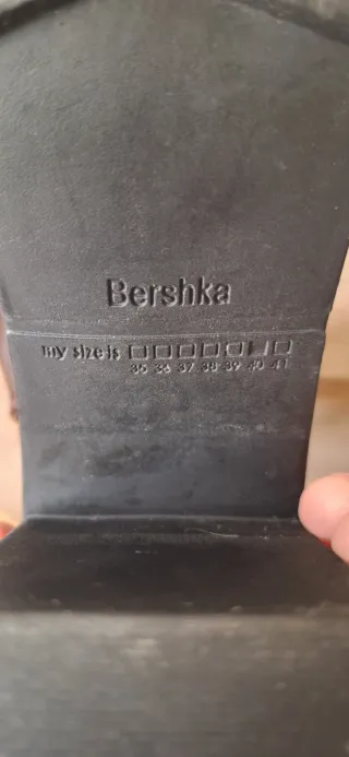 Botines Bershka Burdeos Nuevos Talla 39