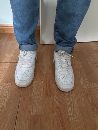 Nike Court Vision Hombre Verde y Blanco