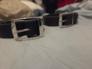 Set 2 Cinturones Caballero Negro y Marrón