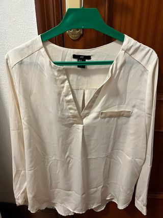 Blusa H&M Blanco Roto