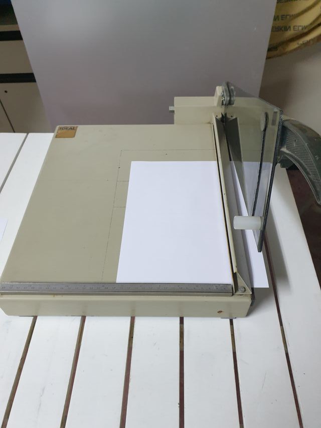 Cortadora de papel oficina