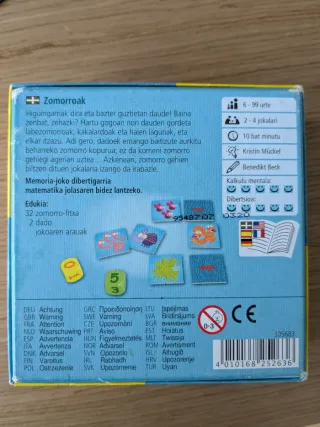 Juego de mesa Zomorroak HABA