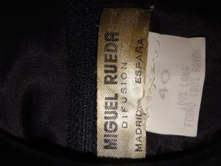 Vestido vintage Miguel Rueda negro