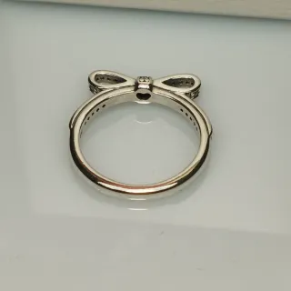 Anillo Pandora Lazo Plata y Circonitas