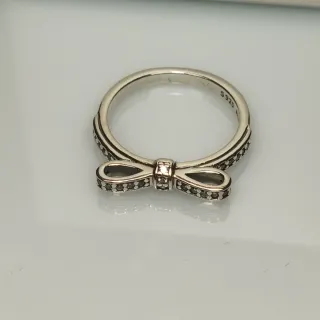 Anillo Pandora Lazo Plata y Circonitas