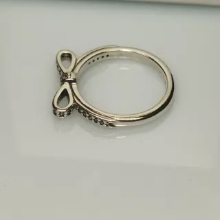 Anillo Pandora Lazo Plata y Circonitas