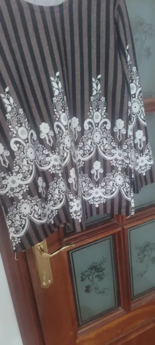 Jersey rayas y estampado floral