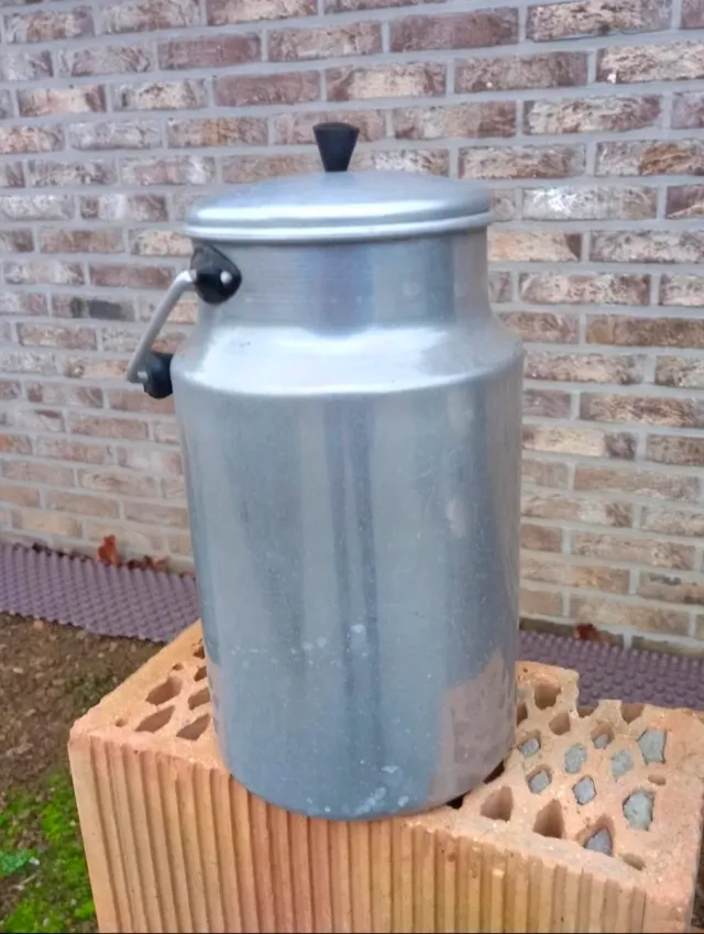 Lechera antigua aluminio vintage