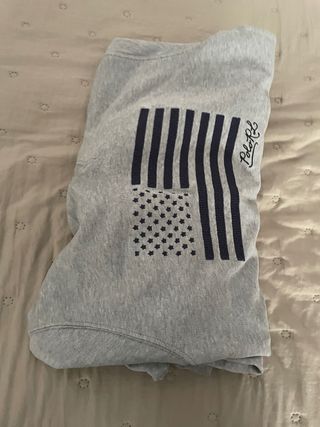 Sudadera Polo Ralph Lauren Bandera USA Gris