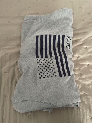 Sudadera Polo Ralph Lauren Bandera USA Gris