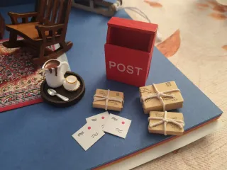 Set Miniatura Stanza Natalizia con Camino