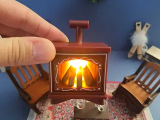 Set Miniatura Stanza Natalizia con Camino