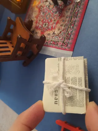 Set Miniatura Stanza Natalizia con Camino