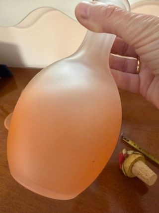 Bottiglia e 5 Bicchierini Vetro Satinato