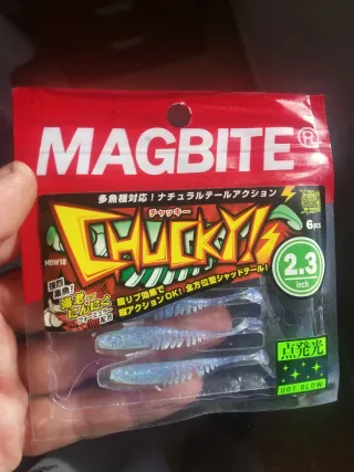 Vinilos y anzuelos de pesca