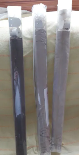 3 Estores Ikea Marrón y beige