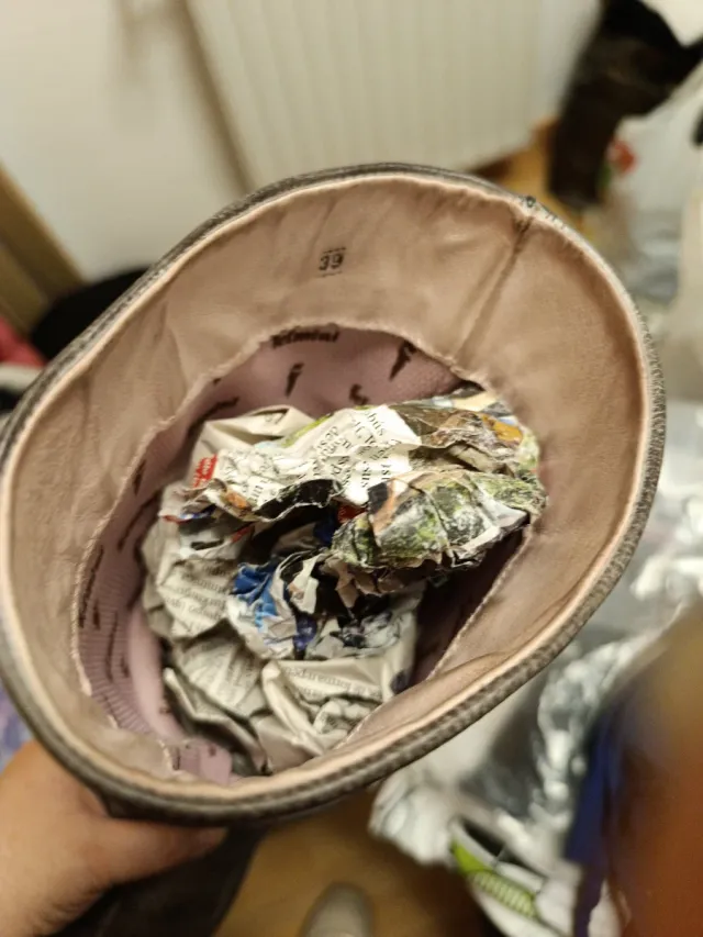 Botas altas de cuero marrón