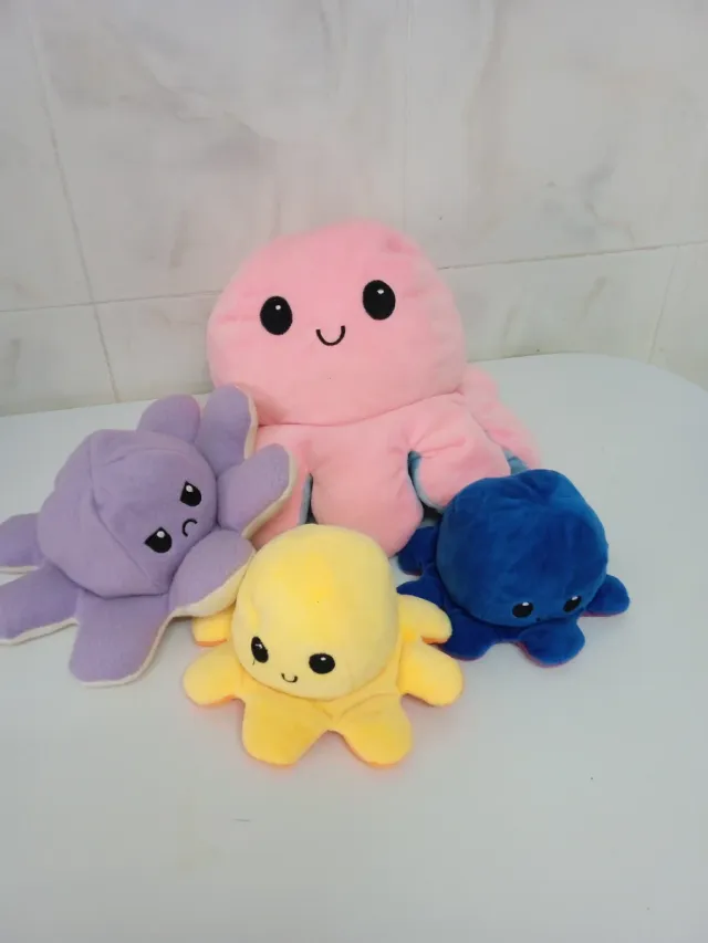 Peluches Pulpo Reversible (4 uds)