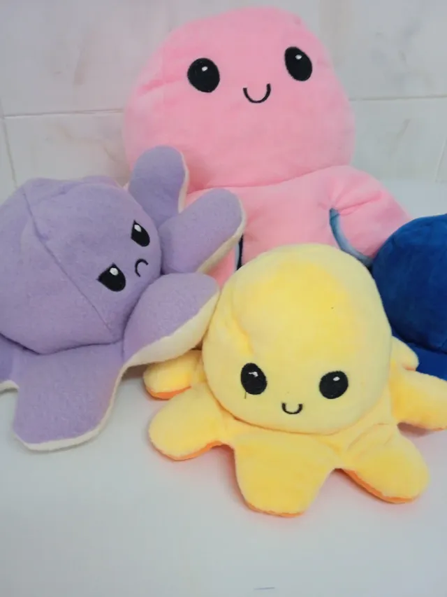 Peluches Pulpo Reversible (4 uds)