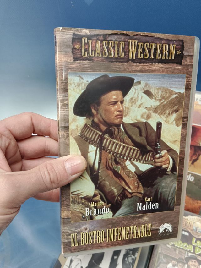 7 cintas VHS , Western, El jinete pálido, Solo ante el peligro, El fuera de la ley, Veracruz y mas