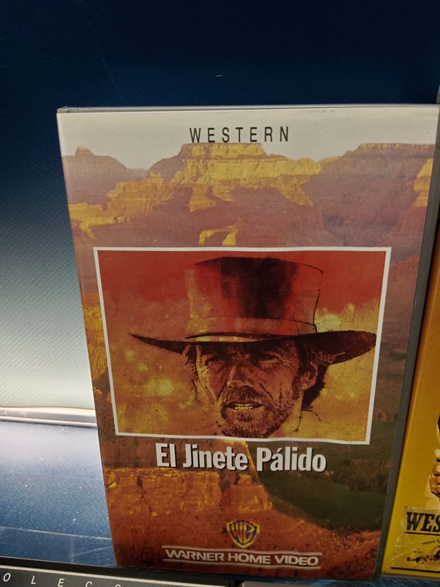 7 cintas VHS , Western, El jinete pálido, Solo ante el peligro, El fuera de la ley, Veracruz y mas